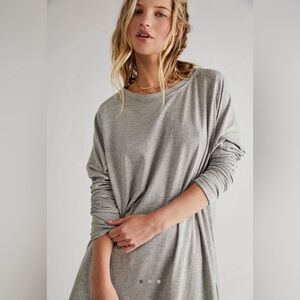 Free People We The Free Arden Tee gray Size XS